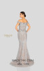 Terani 1913GL9586 Sand Stone Silver Back Pageant Dress