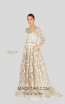 Terani 1913M9408 Mother of Bride Champagne Front Dress