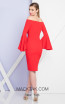Terani 1721C4005 Red Back Dress