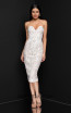 Terani 1811C6027 Ivory Nude Front Dress
