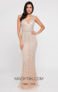 Terani 1812GL6504 Nude Front Dress