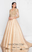 Terani 1813M6715 Champagne Gold Front Dress