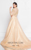 Terani 1813M6715 Champagne Gold Back Dress