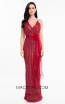 Terani 1821E7111 Berry Front Dress