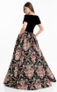 Terani 1821E7116 Black Multi Back Dress