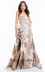 Terani 1821E7123 Ivory Rose Gold Front Dress