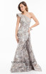 Terani 1821E7144 Silver Gold Front Dress
