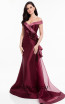 Terani 1821M7558 Wine Mauve Front Dress