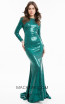 Terani 1822E7310 Emerald Front Dress
