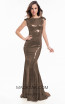  Terani 1822E7317 Bronze Front Dress