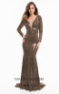Terani 1822E7322 Bronze Front Dress