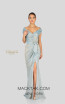 Terani 1911M9344 Mother of Bride Sage Silver Front Dress
