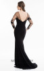 Terani 1821E7108 Black Back Evening Dress