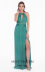 Terani 1821E7119 Emerald Front Evening Dress