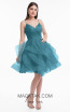 Terani 1821H7770 Teal Front Dress