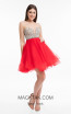 Terani 1821H7772 Crystal Red Front Dress