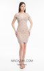 Terani 1821H7779 Silver Nude Front Dress