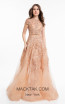 Terani 1821M7565 Rose Gold Front Evening Dress