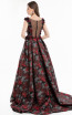 Terani 1823E7334 Red Black Back Dress
