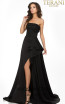 Terani 2012P1288 Black Front Dress