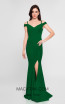Terani coutur 1813B5185 Green Front Dress