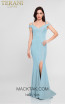Terani coutur 1813B5185 Ice Blue Front Dress