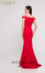 Terani coutur 1813B5185 Red Back Dress