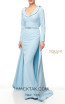 Terani Couture 1921M0724 Powder Blue Front Dress
