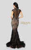 Terani Couture 1721GL4446 Black Gunmetal Back Dress