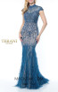 Terani Couture 1721GL4446 Turquoise Front Dress