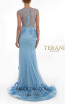 Terani Couture 1722GL4488 Sky Blue Back Dress