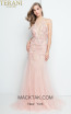 Terani Couture 1811P5238 Blush Nude Front Dress