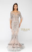 Terani Couture 1821GL7412 Blush Silver Front Dress