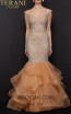 Terani Couture 1911P8363 Crystal Nude Front Dress