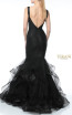 Terani Couture 1911P8640 Black Silver Back Dress
