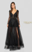 Terani Couture 1915P8344 Black Front Dress