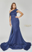 Terani Couture 1921E0093 Navy Front Dress