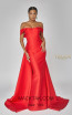 Terani Couture 1921E0093 Red Front Dress