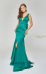 Terani Couture 1921E0100 Emerald Front Dress
