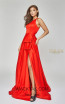 Terani Couture 1921E0102 Red Front Dress