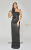 Terani Couture 1921E0104 Gray Front Dress