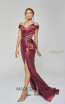 Terani Couture 1921E0107 Wine Front Dress