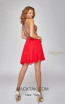 Terani Couture 1921H0407 Red Nude Back Dress