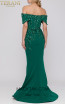 Terani Couture 1921M0472 Green Back Dress