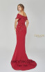 Terani Couture 1921M0472 Red Back Dress