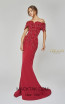 Terani Couture 1921M0472 Red Front Dress