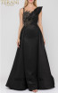 Terani Couture 1921M0486 Black Front Dress