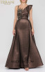Terani Couture 1921M0486 Coppr Front Dress
