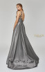 Terani Couture 1921M0486 Gunmetal Back Dress