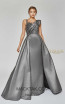 Terani Couture 1921M0486 Gunmetal Front Dress